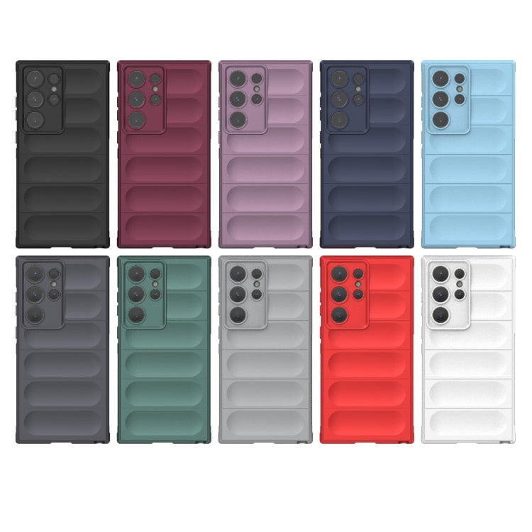 Magic Shield TPU + Flannel Phone Case for Samsung Galaxy S24 Ultra 5G, showcasing its sleek design and protective features.
